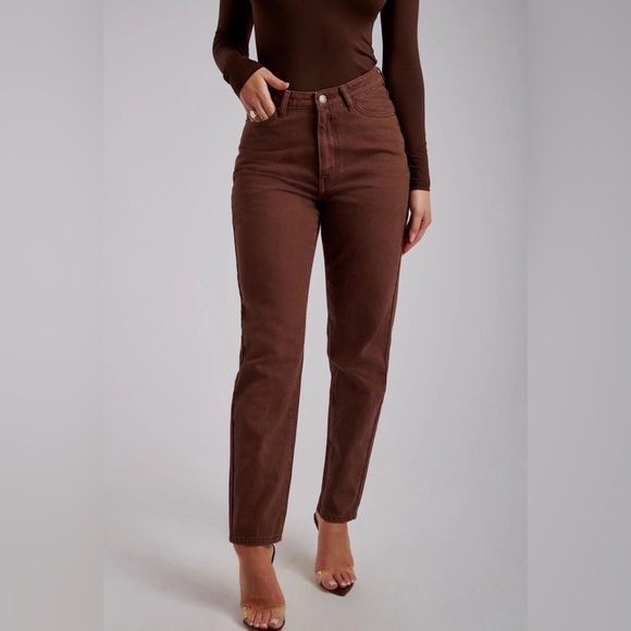 Meshki Denim - NWT Meshki Millicent Rigid Mom Jeans | Brown | AUS 6, US 2